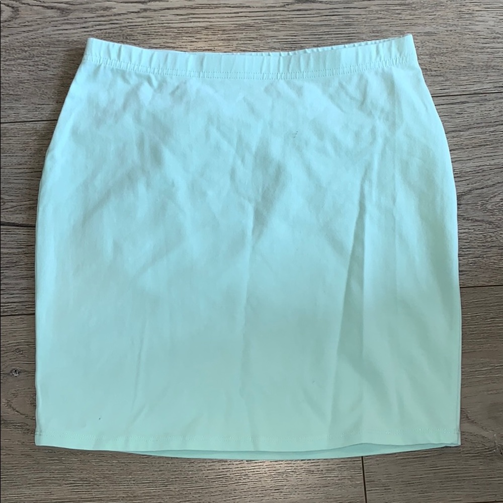 Mint stretch skirt